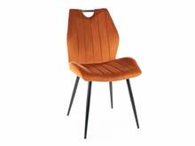 Söögitoolide komplekt Signal Meble Arco Velvet, oranž, 4 tk