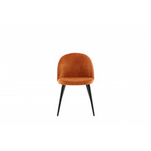 Söögitool Venture Home Velvet, 57 x 50 x 76.5 cm, must/pruun