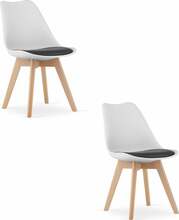 Toolide komplekt Leobert Mark, 45 x 49 x 82 cm, must/valge, 2 tk