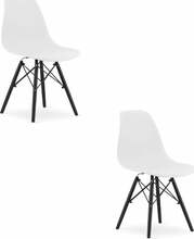 Toolide komplekt Leobert Osaka, 54 x 46 x 81 cm, valge/must, 2 tk