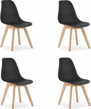 Toolide komplekt Leobert Kito, 54,5 x 46 x 80 cm, 4 tk, must