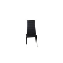 Söögitool Venture Home Slim, 48 x 42 x 98 cm, must kunstnahk, 2 tk