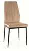 Söögitool Signal Meble Atom Velvet, 52 x 44 x 93 cm, must/beež