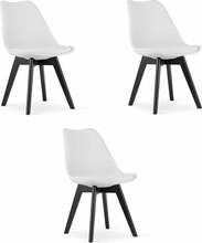 Toolide komplekt Leobert Mark, 3 tk, valge, mustad jalad