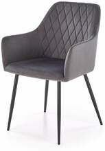 Söögitool Halmar K558, 59 x 60 x 86 cm, must/hall