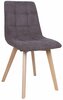 Söögitool Home4you Makia, 46 x 56 x 88.5 cm, matt, pruun
