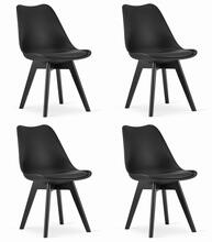 Toolide komplekt Leobert Mark, 43 x 49 x 82 cm, must/mustad jalad, 4 tk