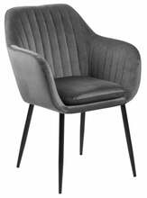 Söögitool Actona Emilia, 57 x 61 x 83 cm, must/hall