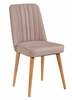 Söögitool Kalune Design Vina 869VEL5179, 46 x 46 x 85 cm, matt, hall/mänd