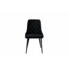 Söögitool Venture Design Velvet Deluxe, 66 x 50 x 88.5 cm, must