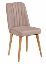 Söögitool Kalune Design Vina 869VEL5179, 46 x 46 x 85 cm, matt, hall/mänd