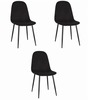 Toolikomplekt Valora Como, must samet, 3 tk