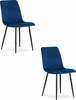 Toolide komplekt Leobert Lava, 2 tk, 40 x 45 x 86 cm, tumesinine samet