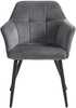 Söögitool Songmics LDC071G01, 61 x 60 cm, samet, hall