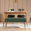 Söögitoa komplekt Kalune Design Vina 1070-3, laiendatav, pruun/roheline