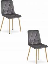 Toolide komplekt Leobert Libra, matt, puit/tumehall, 54 x 44.5 x 86.5 cm, 2 tk