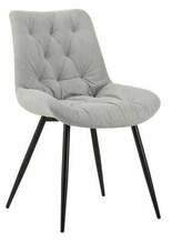 Söögitool Black Red White Claudio, 63 x 54 x 85 cm, helesinine/must
