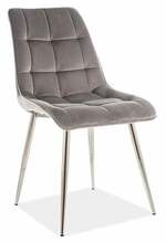 Söögitool Signal Meble Chic Velvet, 50 x 43 x 88 cm, hall/kroom