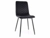 Söögitool Signal Meble Daren Velvet DARENVCC, 39 x 45 x 91 cm, must