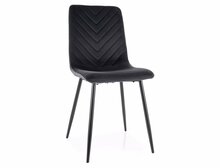 Söögitool Signal Meble Daren Velvet DARENVCC, 39 x 45 x 91 cm, must