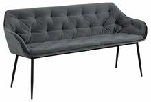 Söögipink Actona Brooke, 167 x 57 x 84,5 cm, tumehall, teras matt must