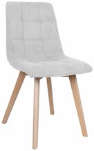 Söögitool Home4you Makia, 46 x 56 x 88.5 cm, hallikasvalge