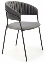 Söögitool Halmar K426, 57 x 54 x 79 cm, must/hall