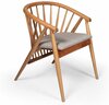 Söögitool Kalune Design Rizoma 117FRF1213, 47 x 55 x 77 cm, pruun/beež