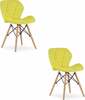 Toolide komplekt Leobert Lago, 52.5 x 48 x 74 cm, kollane, 2 tk