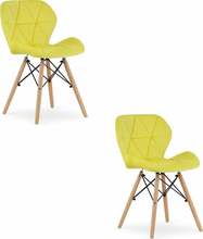 Toolide komplekt Leobert Lago, 52.5 x 48 x 74 cm, kollane, 2 tk