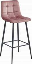 Tool Leobert Arceto, 43.5 x 32.5 x 104 cm, tume roosa samet/must
