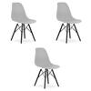 Toolide komplekt Hurtmeblowy Osaka, 3 tk, 54 x 46 x 81 cm, must/hall