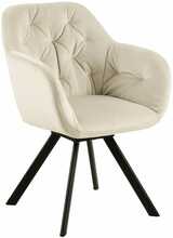Söögitool Actona Lola, 61.5 x 57.5 x 81.5 cm, must/liivakarva pruun