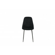 Söögitool Venture Home Polar, 53 x 88 x 46 cm, must, samet, 2 tk