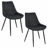 2 tooli komplekt Akord SJ.0488, 40.5 x 44 x 83 cm, must