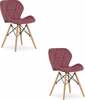 Toolide komplekt Lago, 52.5 x 47 x 74 cm, tumeroosa, 2 tk