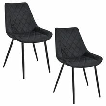 2 tooli komplekt Akord SJ.0488, 40.5 x 44 x 83 cm, must
