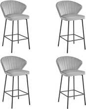 Toolide komplekt Leobert Gatta, 4 tk, hall/must, samet