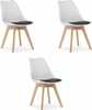 Toolide komplekt Leobert Mark, 43 x 49 x 82 cm, must/valge, 3 tk