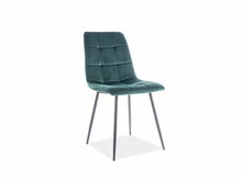 Söögitool Signal Meble Mila Velvet, 41 x 45 x 86 cm, roheline