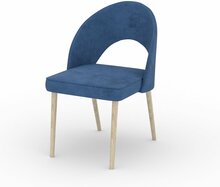 Söögitool ADRK Furniture Rodos 82, 48 x 49 x 82.5 cm, sinine/sonoma tamm