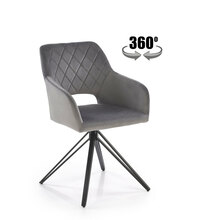 Söögitool Halmar K535, 57 x 60 x 86 cm, must/hall
