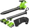 Akuga lehepuhur-imur Greenworks GD40BVIIK2X 40 V 2x2,0 Ah