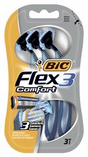 Raseerija Bic Flex 3 Comfort, 3 tk