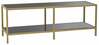 TV-alus Asir, 130 x 45 x 40 cm, hall/kuldne
