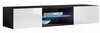 TV laud ASM, 160 x 40 x 30cm, valge/must