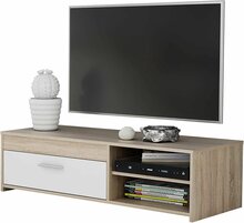 TV-alus Forte Paco, 32 x 120 x 42 cm, tamm/valge