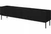 TV-alus Bogart Nicole, 200 cm, must, matt must, mustad jalad