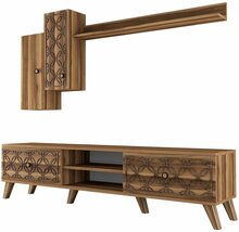 Elutoamööbli komplekt Kalune Design Class S 845HCT3012, 35 x 180 x 44 cm, pähkel