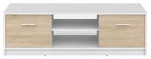 TV laud Black Red White, 138.5 x 46.5 x 42.5 cm, tamm/valge/helehall